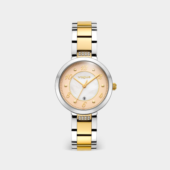Γυναικείο Ρολόι Vogue Bliss Mini Δίχρωμο Σομόν Φίλντισι